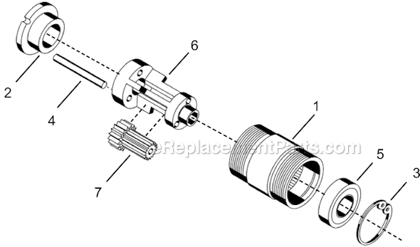 Cleco 14PTS03Q Quick Change P-Handle Pistol Nutrunner Page D Diagram