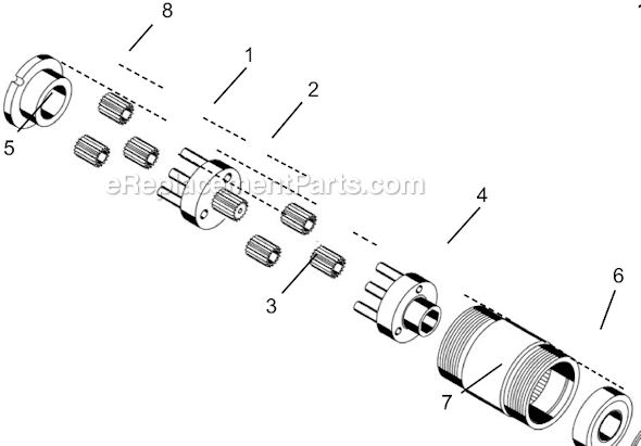 Cleco 14PTS05Q Quick Change P-Handle Pistol Nutrunner Page D Diagram