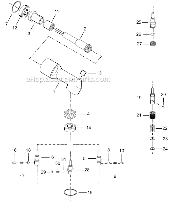 Cleco 14RAA02AH2 Right Angle Clutch Nutrunner Page D Diagram