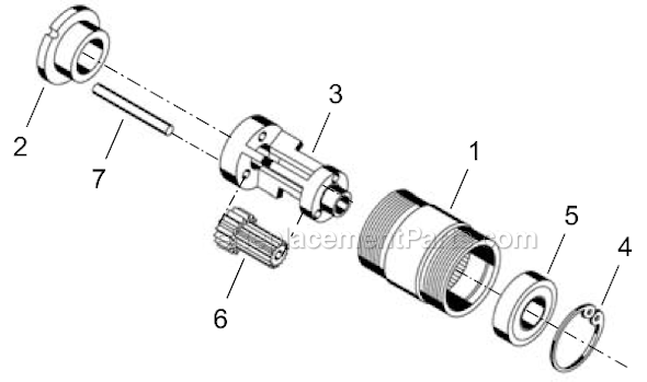 Cleco 14SPA03B Bit and Finder Inline Reversing Ring Screwdriver Page C Diagram