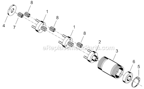 Cleco 14SPA06B Bit and Finder Inline Reversing Ring Screwdriver Page C Diagram