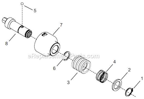 Cleco 14TTA15Q Quick Change Pistol Grip T-Handle Trigger Page F Diagram