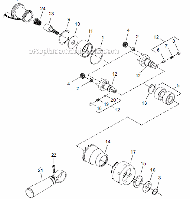 Cleco 18EPE06D2 6NM EC Pistol Grip Nutrunner Page D Diagram