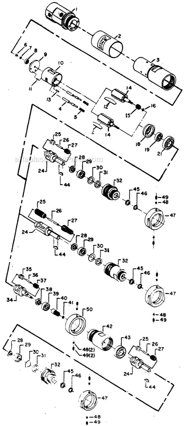 Cleco 31MRR911M Rotary Vane Page A Diagram