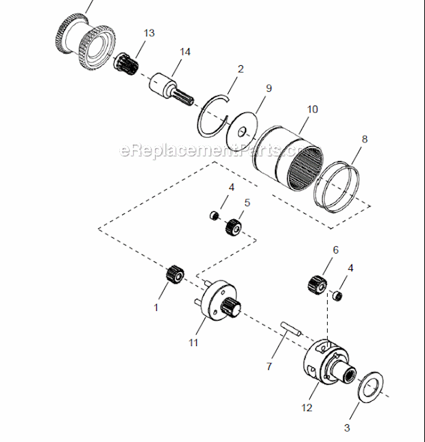 Cleco 48CAE53S341 53NM Retractable Spindle Nutrunner Page C Diagram