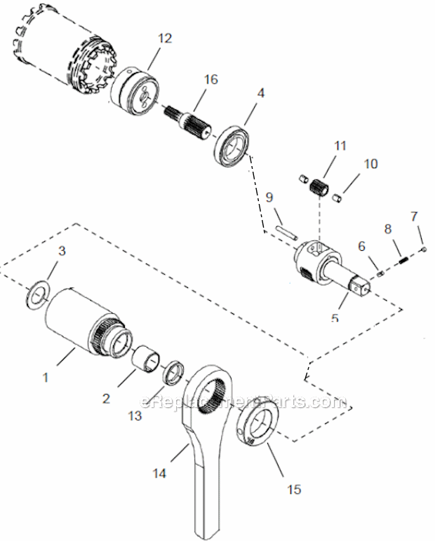 Cleco 48CPE90D4 90NM Pistol Grip Nutrunner Page E Diagram