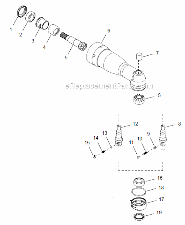 Cleco 15NM EC Right Angle Nutrunner | 48EAE15AL3 | eReplacementParts.com