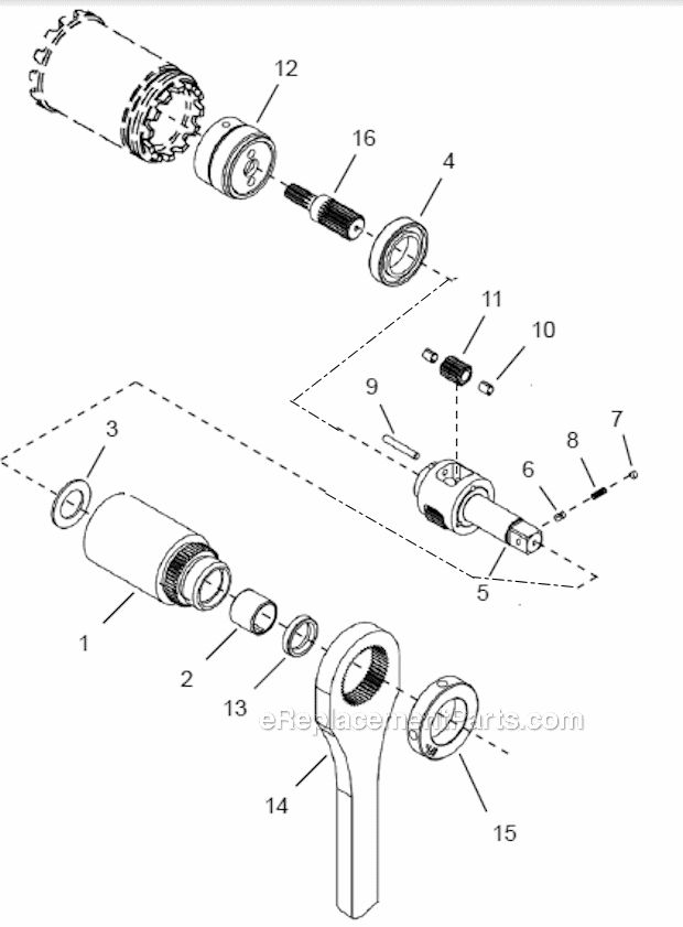 Cleco 48EP90D4B 90NM EC Pistol Grip Nutrunner Page E Diagram