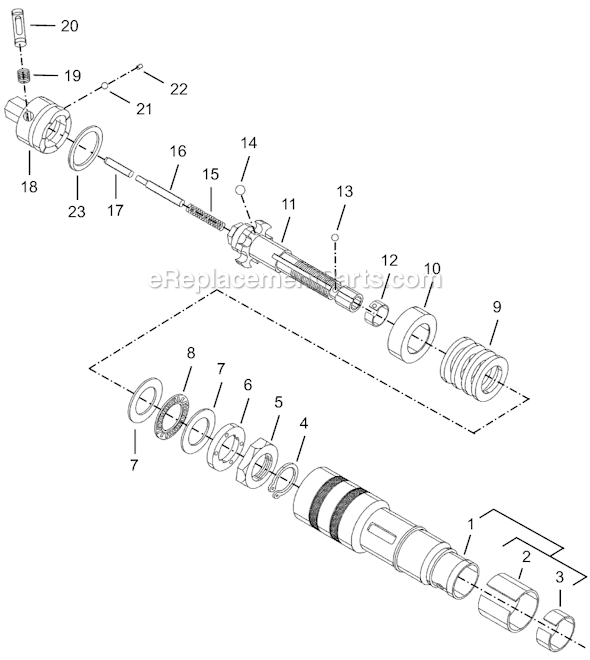 Cleco 8RSAL-10BQ Quick Change Lever Rev. Screwdriver Second Generation Page D Diagram