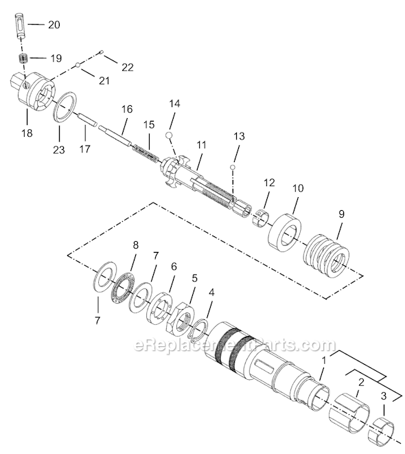 Cleco 8RSAL-10BQ Quick Change Lever Rev. Screwdriver Second Generation Page I Diagram