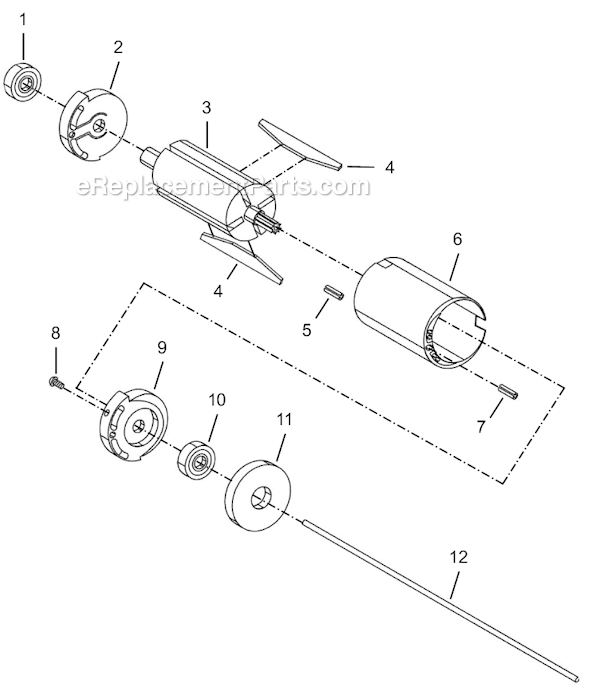 Cleco 8RSAL-20 Finder DriveType Lever Rev. Screwdriver First Generation Page B Diagram