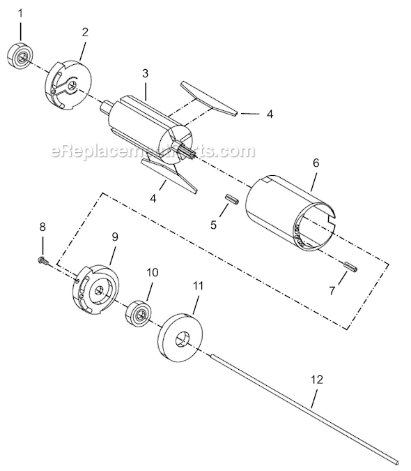 Cleco 8RSAPT-20BQ Quick Change Pistol Push & TriggerRev. Screwdriver Second Generation Page B Diagram