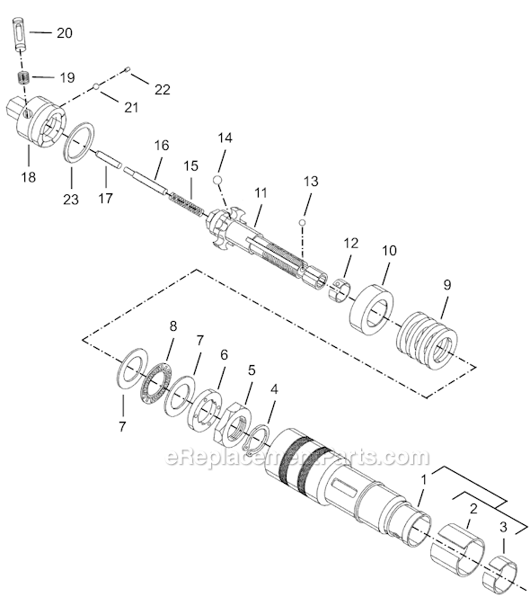 Cleco 8RSATP-30BQ Quick Change Pistol Trigger to Start Rev. Screwdriver Second Generation Page D Diagram