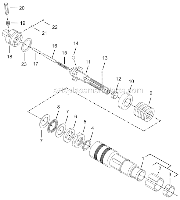 Cleco 8RSATP-5BQ Quick Change Pistol Trigger to Start Rev. Screwdriver Second Generation Page D Diagram