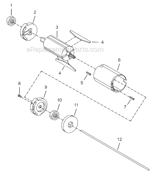 Cleco 8SA-10BQ Quick Change Inline Non-Rev. Screwdriver Second Generation Page B Diagram