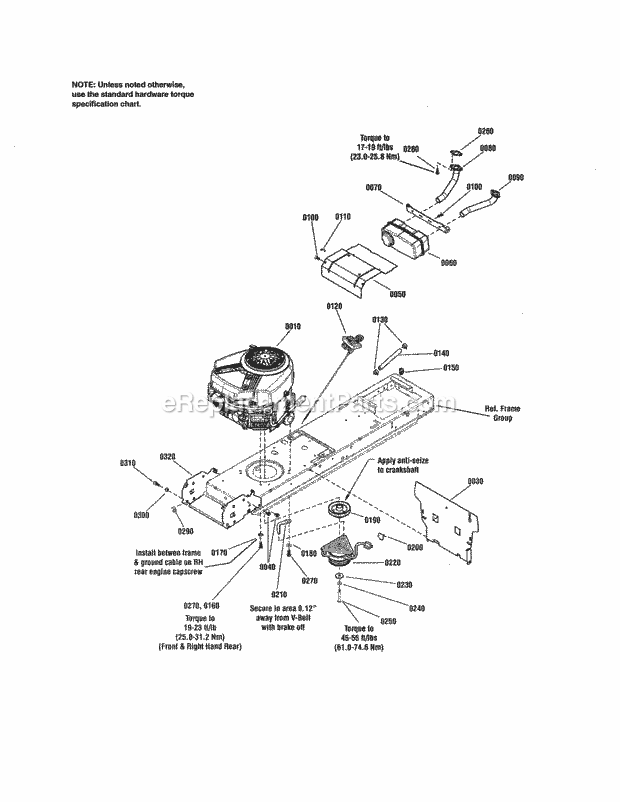 Craftsman 107250040 Lawn Tractor Page G Diagram