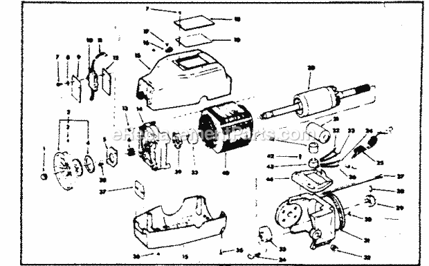 Craftsman 113190650 10 In. Radial Saw Motor No. 75085 Diagram