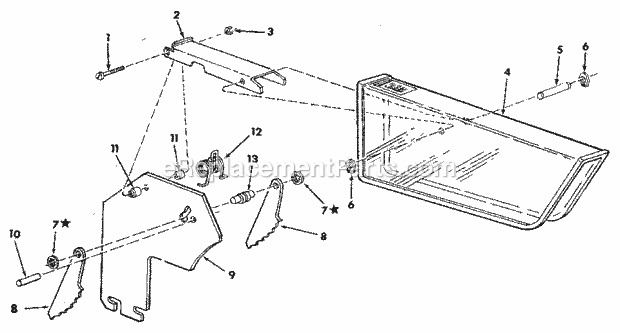 Craftsman 113221610 8 Inch Direct Drive Table Saw Guard Assembly 508162 Diagram