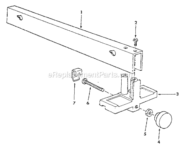Craftsman 113221620 Table Saw Rip Fence Assembly 62937 Diagram