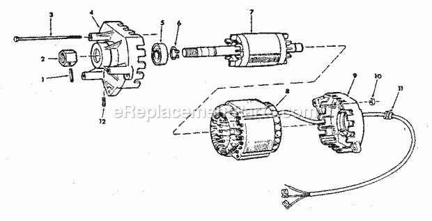 Craftsman 113221620 Table Saw Motor Assembly Diagram