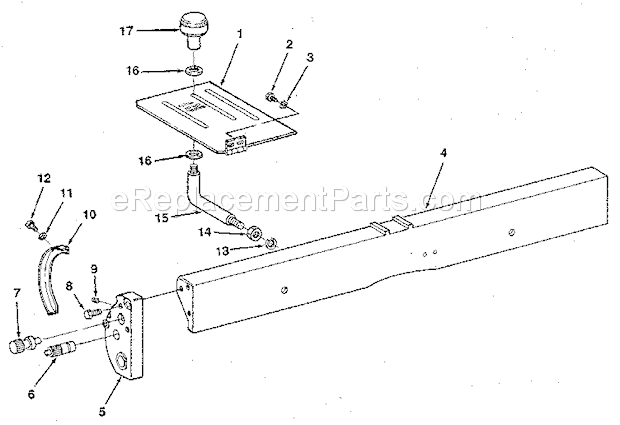 Craftsman 113232200 6-1/8-Inch Jointer Planer Figure 2 - Fence Assembly Diagram