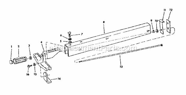 Craftsman 113241730 9 Inch Direct Drive Table Saw Page C Diagram