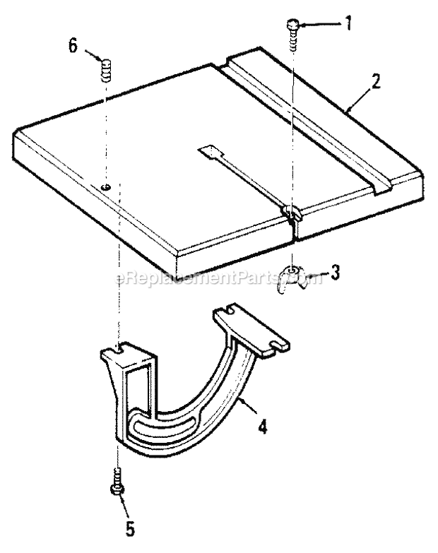 Craftsman 113244500 Band Saw Table And Trunnion Diagram