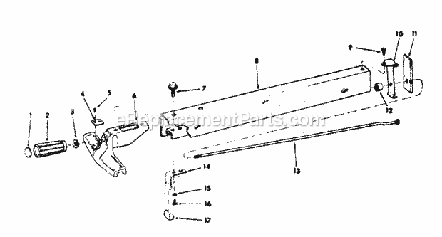 Craftsman 113290060 10 In. Table Saw Fence Assembly Diagram