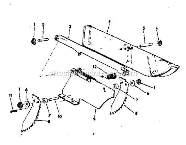 Craftsman 113290060 10 In. Table Saw Guard Assembly Diagram