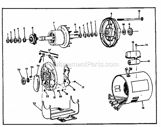 Craftsman 113290060 10 In. Table Saw 1 H.P. Capacitor Diagram