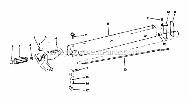 Craftsman 113290600 10 In. Table Saw Fence Assembly Diagram
