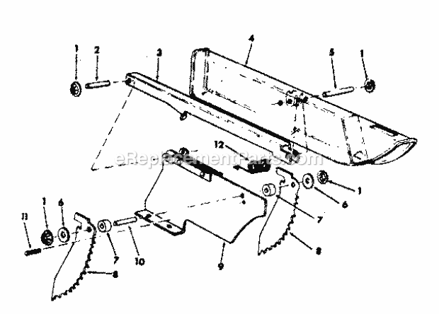 Craftsman 113290600 10 In. Table Saw Guard Assembly Diagram