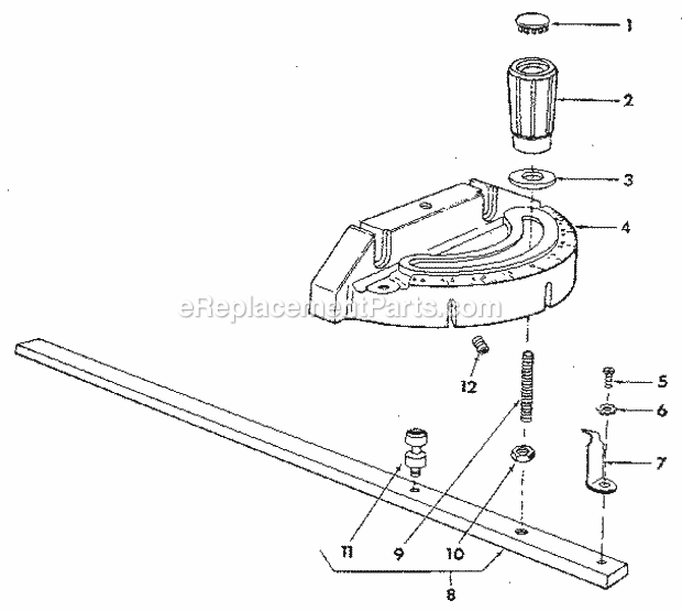 Craftsman 113298060 Table Saw Page D Diagram
