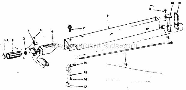 Craftsman 113298142 10-Inch Table Saw Page C Diagram