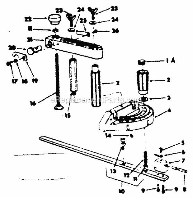 Craftsman 113298142 10-Inch Table Saw Page D Diagram