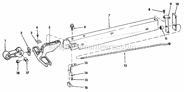 Craftsman 113298721 Table Saw Page E Diagram