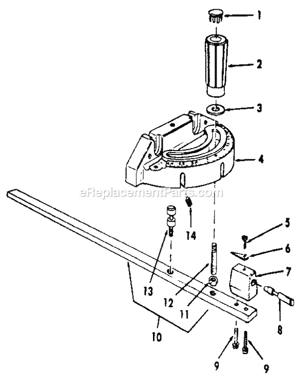 Craftsman 113298721 Table Saw Page F Diagram