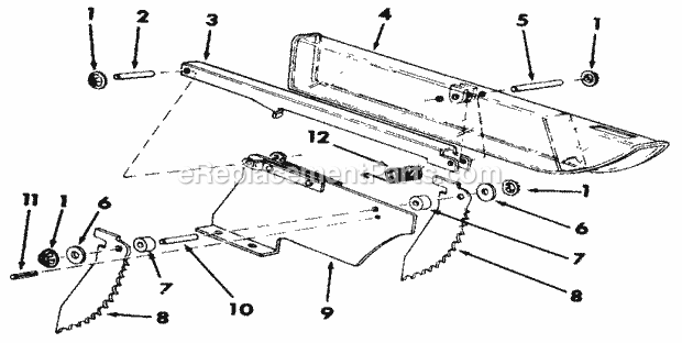 Craftsman 113298721 Table Saw Page G Diagram