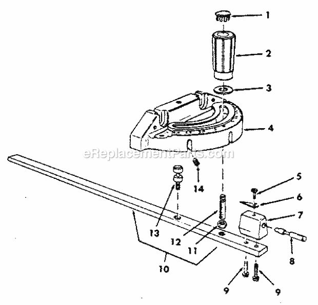 Craftsman 113298760 Table Saw Page E Diagram