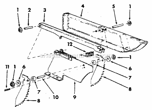 Craftsman 113298760 Table Saw Page F Diagram