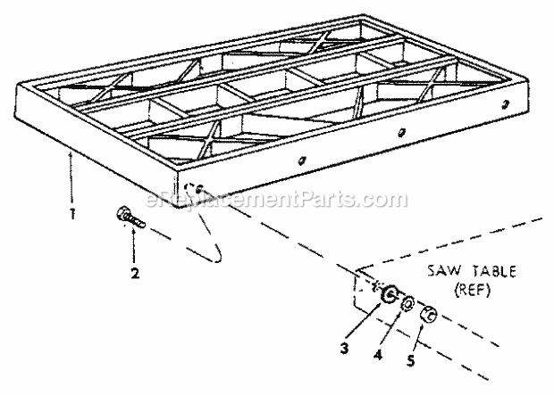 Craftsman 113298760 Table Saw Page H Diagram