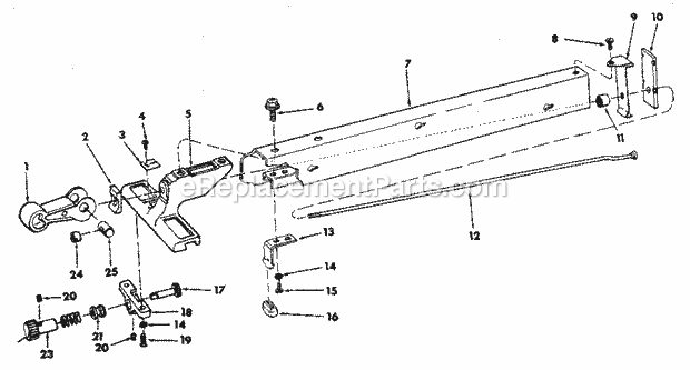 Craftsman 113298840 10 Inch Table Saw Page C Diagram