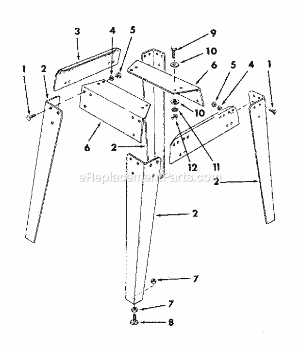 Craftsman 113298840 10 Inch Table Saw Page G Diagram