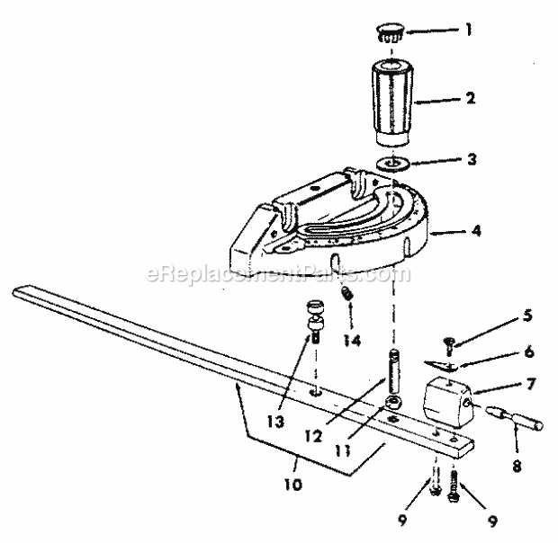 Craftsman 113298841 Table Saw Page D Diagram