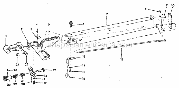 Craftsman 113298842 Table Saw Page C Diagram