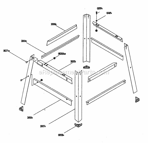 Craftsman 137218010 Table Saw Stand Diagram