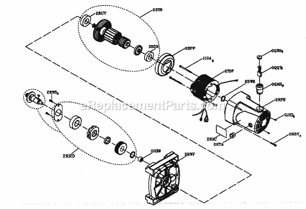 Craftsman 137218070 Table Saw/stand Motor Assy Diagram