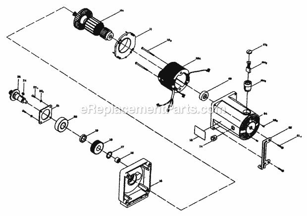 Craftsman 137248250 Table Saw Motor Assy Diagram