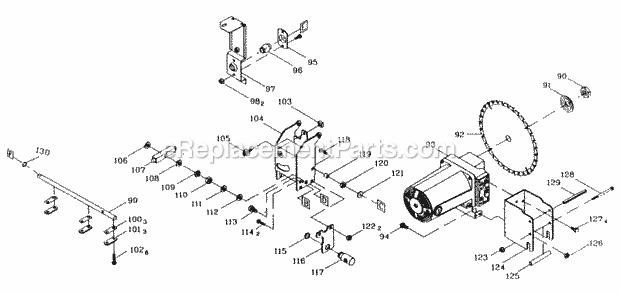 Craftsman 137248480 Table Saw Motor Assy Diagram