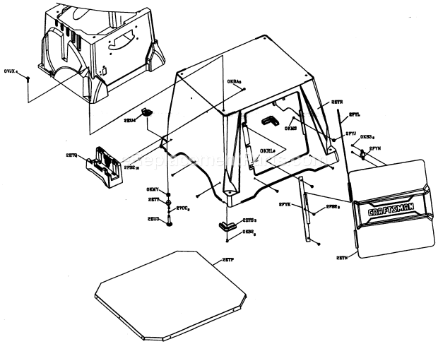 Craftsman 137248850 Table Saw Base Diagram